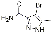 4-Bromo-5-methyl-1h-pyrazole-3-carboxamideStructure,32258-58-5Structure 4-Bromo-5-methyl-1h-pyrazole-3-carboxamide Structure,32258-58-5Structure