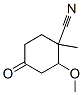 Cyclohexanecarbonitrile,2-methoxy-1-methyl-4-oxo- (9ci)Structure,323180-02-5Structure Cyclohexanecarbonitrile,2-methoxy-1-methyl-4-oxo- (9ci) Structure,323180-02-5Structure
