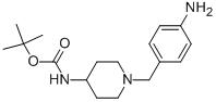 4-Tert-butoxycarbonylamino-1-(4-aminobenzyl )piperidineStructure,323578-56-9Structure 4-Tert-butoxycarbonylamino-1-(4-aminobenzyl )piperidine Structure,323578-56-9Structure
