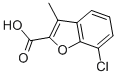 7-Chloro-3-methyl-benzofuran-2-carboxylicacidStructure,32565-18-7Structure 7-Chloro-3-methyl-benzofuran-2-carboxylicacid Structure,32565-18-7Structure