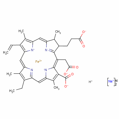 Chlorophyllin iron complex Structure,32627-52-4Structure