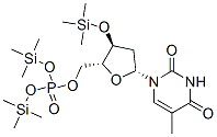 3’-O-trimethylsilylthymidine 5’-phosphoric acid bis(trimethylsilyl) esterStructure,32645-60-6Structure 3’-O-trimethylsilylthymidine 5’-phosphoric acid bis(trimethylsilyl) ester Structure,32645-60-6Structure