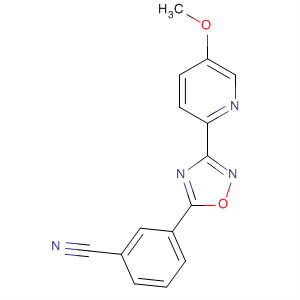 3-(5-甲氧基吡啶-2-基)-5-(3-氰基苯基)-1,2,4-噁二唑結(jié)構(gòu)式_327056-29-1結(jié)構(gòu)式