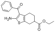 2-氨基-3-苯甲?；?4,5,6,7-四氫-苯并[B]噻吩-6-羧酸乙酯結(jié)構(gòu)式_332135-37-2結(jié)構(gòu)式