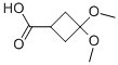 Cyclobutanecarboxylic acid, 3,3-dimethoxy-Structure,332187-56-1Structure Cyclobutanecarboxylic acid, 3,3-dimethoxy- Structure,332187-56-1Structure
