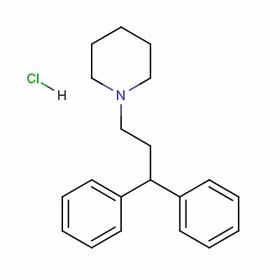 1-(3,3-Diphenylpropyl)piperidinium chlorideStructure,3329-14-4Structure 1-(3,3-Diphenylpropyl)piperidinium chloride Structure,3329-14-4Structure