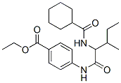 Benzoic acid, 4-[[2-[(cyclohexylcarbonyl)amino]-3-methyl-1-oxopentyl]amino]-, ethyl ester (9ci) Structure,334791-96-7Structure