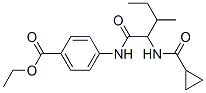 Benzoic acid, 4-[[2-[(cyclopropylcarbonyl)amino]-3-methyl-1-oxopentyl]amino]-, ethyl ester (9ci) Structure,334791-97-8Structure