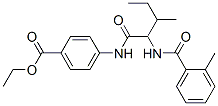 Benzoic acid, 4-[[3-methyl-2-[(2-methylbenzoyl)amino]-1-oxopentyl]amino]-, ethyl ester (9ci) Structure,334830-32-9Structure