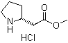R-2-吡咯烷乙酸甲酯鹽酸鹽結(jié)構(gòu)式_340040-67-7結(jié)構(gòu)式