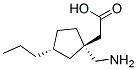 Cyclopentaneacetic acid,1-(aminomethyl)-3-propyl-,(1s,3r)-(9ci)Structure,342652-57-7Structure Cyclopentaneacetic acid,1-(aminomethyl)-3-propyl-,(1s,3r)-(9ci) Structure,342652-57-7Structure