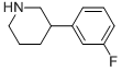 3-(3-Fluorophenyl)piperidineStructure,343856-71-3Structure 3-(3-Fluorophenyl)piperidine Structure,343856-71-3Structure