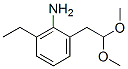 Benzenamine,2-(2,2-dimethoxyethyl)-6-ethyl-(9ci)Structure,343948-85-6Structure Benzenamine,2-(2,2-dimethoxyethyl)-6-ethyl-(9ci) Structure,343948-85-6Structure