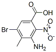 2-Nitro-3-amino-4-methyl-5-bromobenzoic acidStructure,34545-22-7Structure 2-Nitro-3-amino-4-methyl-5-bromobenzoic acid Structure,34545-22-7Structure