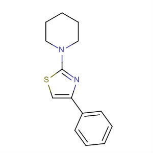 1-(4-苯基-2-噻唑)哌啶結(jié)構(gòu)式_34587-25-2結(jié)構(gòu)式
