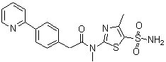 N-[5-(aminosulfonyl)-4-methyl-1,3-thiazol-2-yl]-n-methyl-2-(4-pyridin-2-ylphenyl)acetamide Structure,348086-71-5Structure