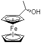 (R)-1-二茂鐵基乙醇結構式_35025-24-2結構式