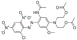 2,2-[[5-Acetamido-4-[(2-chloro-4,6-dinitrophenyl)azo]-2-methoxyphenyl]imino]diethyldiacetate Structure,3618-73-3Structure
