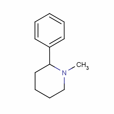 1-甲基-2-苯基哌啶結(jié)構(gòu)式_36939-28-3結(jié)構(gòu)式