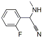 Benzeneacetonitrile,2-fluoro-alpha-(methylamino)-(9ci)Structure,370554-90-8Structure Benzeneacetonitrile,2-fluoro-alpha-(methylamino)-(9ci) Structure,370554-90-8Structure