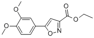 5-(3,4-Dimethoxyphenyl)-3-isoxazolecarboxylic acid ethyl ester Structure,371157-17-4Structure