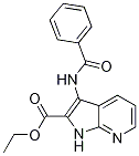 3-(苯甲?；被?-1H-吡咯并[2,3-B]吡啶-2-羧酸乙酯結(jié)構(gòu)式_371943-29-2結(jié)構(gòu)式