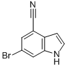 6-Bromo-1h-indole-4-carbonitrileStructure,374633-26-8Structure 6-Bromo-1h-indole-4-carbonitrile Structure,374633-26-8Structure
