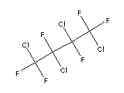 1,2,3,4-TetrachlorohexafluorobutaneStructure,375-45-1Structure 1,2,3,4-Tetrachlorohexafluorobutane Structure,375-45-1Structure