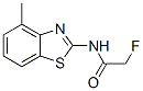 Acetamide, 2-fluoro-n-(4-methyl-2-benzothiazolyl)-(9ci)Structure,37968-16-4Structure Acetamide, 2-fluoro-n-(4-methyl-2-benzothiazolyl)-(9ci) Structure,37968-16-4Structure