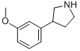 3-(3-Methoxyphenyl)pyrrolidineStructure,38175-35-8Structure 3-(3-Methoxyphenyl)pyrrolidine Structure,38175-35-8Structure