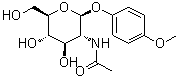 4-甲氧基苯基-2-乙酰氨基-2-脫氧-beta-d-吡喃葡萄糖苷結構式_38229-78-6結構式