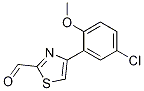 4-(5-Chloro-2-methoxy-phenyl)-thiazole-2-carbaldehydeStructure,383140-16-7Structure 4-(5-Chloro-2-methoxy-phenyl)-thiazole-2-carbaldehyde Structure,383140-16-7Structure