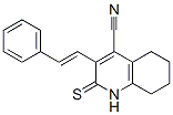 4-Quinolinecarbonitrile,1,2,5,6,7,8-hexahydro-3-(2-phenylethenyl)-2-thioxo-Structure,383158-28-9Structure 4-Quinolinecarbonitrile,1,2,5,6,7,8-hexahydro-3-(2-phenylethenyl)-2-thioxo- Structure,383158-28-9Structure