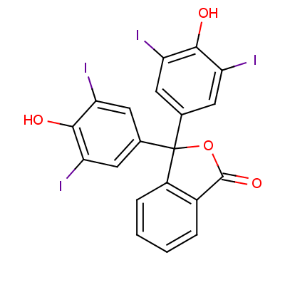 3,3,5,5-四碘酚酞結(jié)構(gòu)式_386-17-4結(jié)構(gòu)式