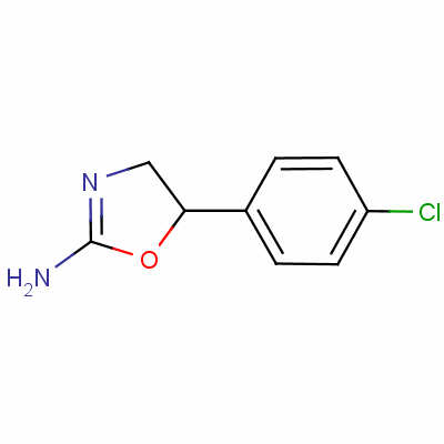 2-Oxazolamine, 5-(4-chlorophenyl)-4,5-dihydro-Structure,3876-10-6Structure 2-Oxazolamine, 5-(4-chlorophenyl)-4,5-dihydro- Structure,3876-10-6Structure