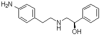 (R)-2-(4-氨基苯乙基氨基)-1-苯基乙醇結(jié)構(gòu)式_391901-45-4結(jié)構(gòu)式