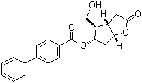 (3aS,4R,5S,6aR)-六氫-4-(羥基甲基)-2-氧代-2H-環(huán)戊并[b]呋喃-5-基酯 [1,1-聯(lián)苯]-4-羧酸結(jié)構式_39265-57-1結(jié)構式