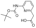 (6-Tert-butoxycarbonylamino-pyridin-2-yl)-acetic acidStructure,408367-22-6Structure (6-Tert-butoxycarbonylamino-pyridin-2-yl)-acetic acid Structure,408367-22-6Structure