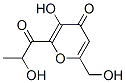 4H-pyran-4-one, 3-hydroxy-6-(hydroxymethyl)-2-(2-hydroxy-1-oxopropyl)-(9ci)Structure,412022-21-0Structure 4H-pyran-4-one, 3-hydroxy-6-(hydroxymethyl)-2-(2-hydroxy-1-oxopropyl)-(9ci) Structure,412022-21-0Structure