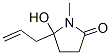 2-Pyrrolidinone, 5-hydroxy-1-methyl-5-(2-propenyl)-(9ci) Structure,412023-53-1Structure