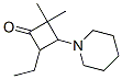 Cyclobutanone, 4-ethyl-2,2-dimethyl-3-(1-piperidinyl)-(9ci) Structure,412025-01-5Structure