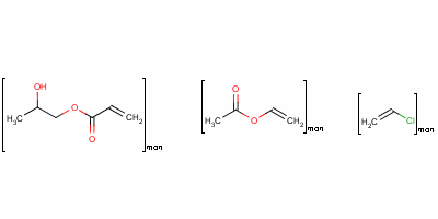氯乙烯、乙酸乙烯酯、丙烯酸-β-羥丙酯三元共聚樹脂結(jié)構(gòu)式_41618-91-1結(jié)構(gòu)式