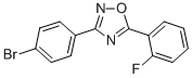 3-(4-Bromophenyl)-5-(2-fluorophenyl)-1,2,4-oxadiazoleStructure,419553-16-5Structure 3-(4-Bromophenyl)-5-(2-fluorophenyl)-1,2,4-oxadiazole Structure,419553-16-5Structure