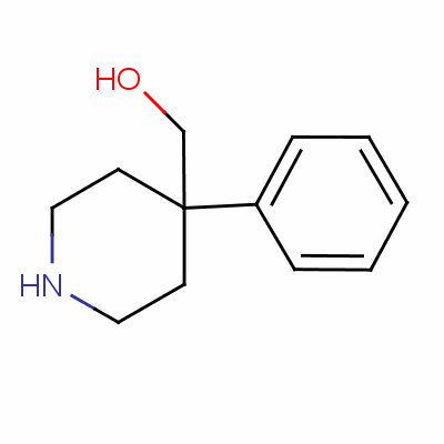 4-苯基-4-哌啶甲醇結(jié)構(gòu)式_4220-08-0結(jié)構(gòu)式