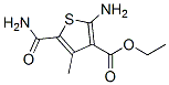 Ethyl 2-amino-5-(aminocarbonyl)-4-methyl-3-thiophenecarboxylateStructure,43028-63-3Structure Ethyl 2-amino-5-(aminocarbonyl)-4-methyl-3-thiophenecarboxylate Structure,43028-63-3Structure