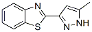 Benzothiazole, 2-(5-methyl-1h-pyrazol-3-yl)-(9ci)Structure,43193-09-5Structure Benzothiazole, 2-(5-methyl-1h-pyrazol-3-yl)-(9ci) Structure,43193-09-5Structure