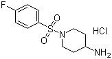 1-(4-氟苯磺?；?-哌啶-4-胺鹽酸鹽結(jié)構(gòu)式_442124-75-6結(jié)構(gòu)式
