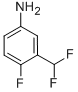 Benzenamine, 3-(difluoromethyl)-4-fluoro-(9ci)Structure,445303-96-8Structure Benzenamine, 3-(difluoromethyl)-4-fluoro-(9ci) Structure,445303-96-8Structure