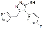 4-(4-氟苯基)-5-(3-噻吩甲基)-4H-1,2,4-噻唑-3-硫醇結(jié)構(gòu)式_451502-02-6結(jié)構(gòu)式
