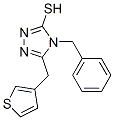 4-Benzyl-5-(3-thienylmethyl)-4h-1,2,4-triazole-3-thiolStructure,451502-05-9Structure 4-Benzyl-5-(3-thienylmethyl)-4h-1,2,4-triazole-3-thiol Structure,451502-05-9Structure
